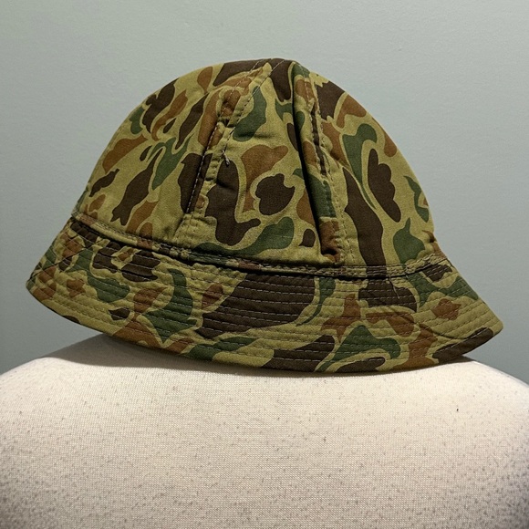 Vintage Old Skool Camo camouflage padded hunting hat - Picture 5 of 6